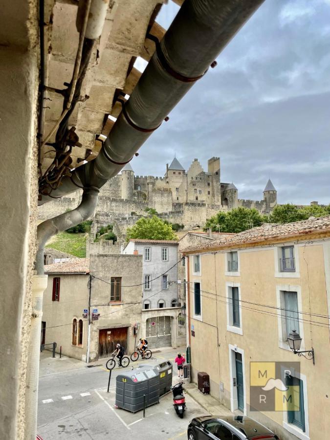 Le Donjon - Vue Cite Pied Cite Medievale Neuf Carcassonne Exterior photo